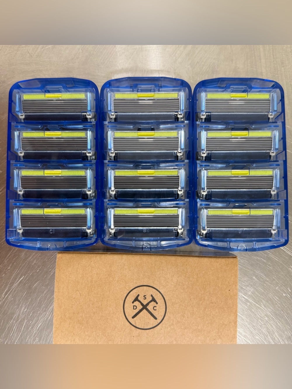 (12) DOLLAR SHAVE CLUB "Executive" 6 Blade Razors (3 Packs of 4) - New